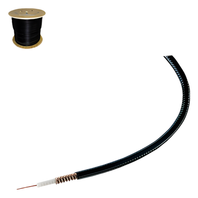 Cable coaxial HELIAX de 1/4", cobre corrugado, superflexible, BLINDADO, 50 Ohms, Carrete de 305 metros