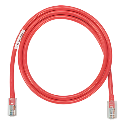 Cable de parcheo UTP Categoría 5e, con plug modular en cada extremo - 4.3 m. - Rojo