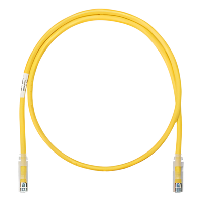 Cable de parcheo UTP Categoría 6, con plug modular en cada extremo - 2 m. - Amarillo