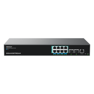 Switch PoE Multigigabit Capa 3 / 8 Puertos Ethernet 2.5 G / 2 Puertos SFP+ / PoE++ Dinámico / IPv6 e IPv4 / VLAN Avanzad