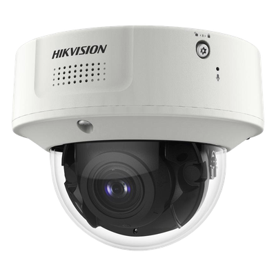 Domo IP 4 Megapixel / Lente Mot. 2.8 a 12 mm / 40 mts IR EXIR / IK10 / IP67 / H.265+ / WDR 140 dB / Captura Facial / Dee