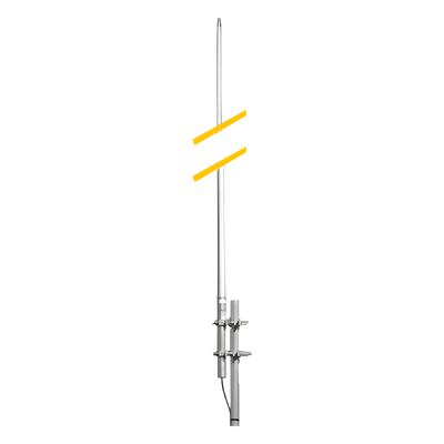 Antena Base de Fibra de Vidrio, 370-400 MHz, 6 dB, 500 Watt.