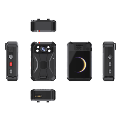 Body Camera Portátil / Grabación a 2K / Pantalla 2.4" LCD / IP68 / H.265 / 64 GB de Almacenamiento / GPS / WIFI / 3G y 4