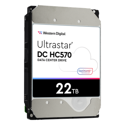 Disco Duro para Centro de Datos Ultrastar HC555 / 22 TB / 3.5 Pulgadas / SATA 6 Gb/s / 269 MB/s / 512 MB Cache / HelioSe