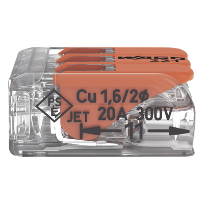 Conector Compacto para 1 Cable de Entrada 2 Cables de Salida / Cables Compatibles 28AWG-12AWG