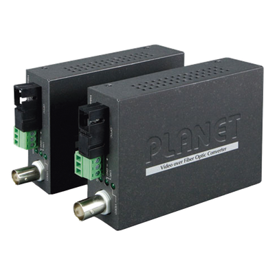 Kit Convertidor de Medios de Video Sobre Fibra Gigabit WDM-SC, Monomodo a 20 km, Tipo de Video AHD/TVI/CVI/CVBS