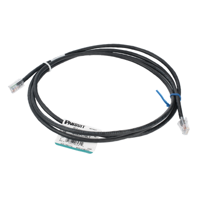 Cable de parcheo UTP Categoría 5e, con plug modular en cada extremo - 2 m. - Negro