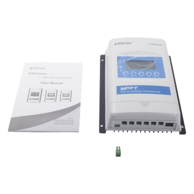 Controlador Solar MPPT 20A 12/24V / Máximo Voltaje de Circuito Abierto Voc 100Vcd / Configurable para Baterías de Litio