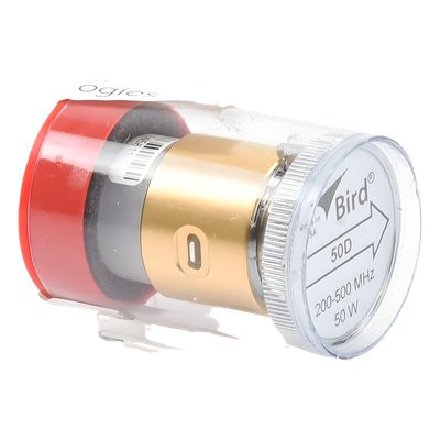 Elemento de 50 Watt en linea 7/8" para Wattmetro BIRD 43 en Rango de Frecuencia de 200 a 500 MHz.