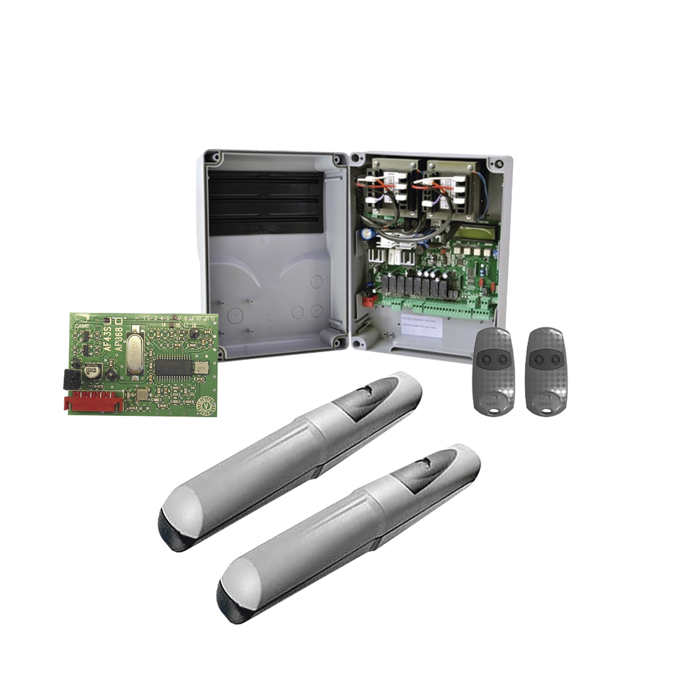 Kit de operadores AXO 5024 Para puertas Abatibles de hasta 5 Metros y 400 Kg de peso por hoja