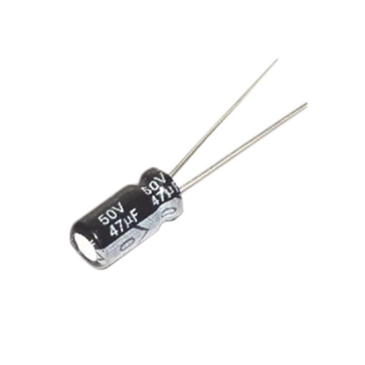 Capacitor Electrolítico de 47 uFd  50 Volt.