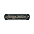 Luz direccional con 6 LEDS, color ambar, 12-24 VCD