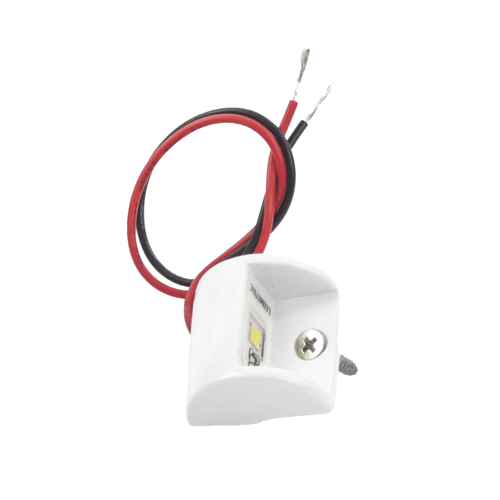 Luz led marina de cortesía serie Andros, emite luz de color blanco brillante de 45 lúmenes, para uso exterior e interior, fabricado bajo norma de protección IP67.