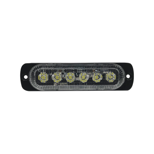 Luz direccional con 6 LEDS, color claro, 12-24 VCD