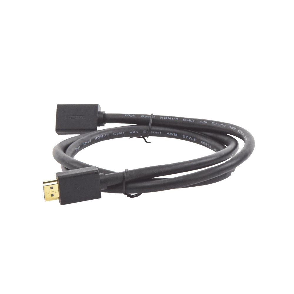 Cable extensor HDMI de 1 M / 4K@60Hz / 3D / HDR /  Macho a Hembra / Núcleo de cobre estañado / Transmisión estable.
