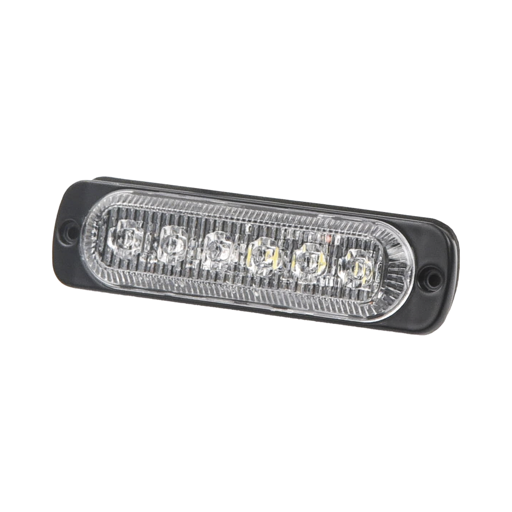 Luz direccional con 6 LEDS, color ambar/claro, 12-24 VCD