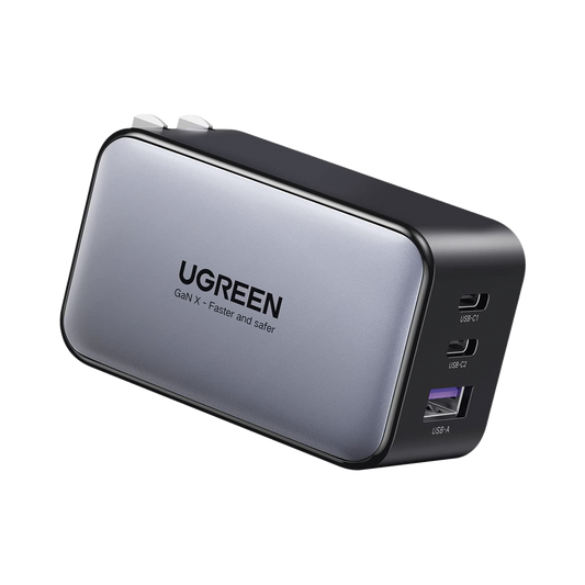 Cargador Rápido de 65W con 3 Puertos / 2 USB-C y 1 USB-A