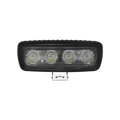 Luz de trabajo ultrabrillante, 4 LED, 1000 lumen, 12-24 VCD