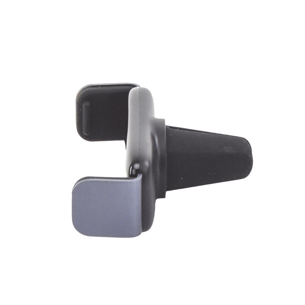 Soporte de Celular para Automóvil en Rendija de Ventilación / Rotacion de 360° / Clip de Resorte / Almohadilla de Silicona Suave / Ajustable 61-93 mm / Color Negro