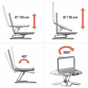 Soporte portátil Ergotron 33-334-085 Neo-Flex ajustable 6.35kg negro