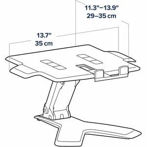 Soporte portátil Ergotron 33-334-085 Neo-Flex ajustable 6.35kg negro