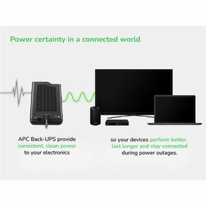 UPS Apc BE600M1 600VA/330W, torre, 5 NEMA 5-15R, 2 sobretensión