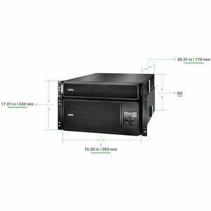 UPS en línea Apc SRT6KRMXLT-5KTF 6kVA/6kW, 6U, 208 V