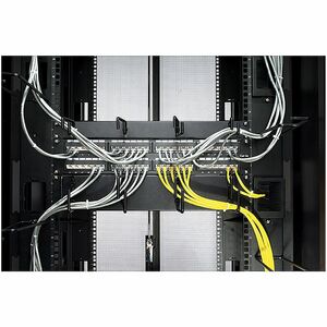 Organizador de cable Apc AR8425A horizontal 1U negro para rack