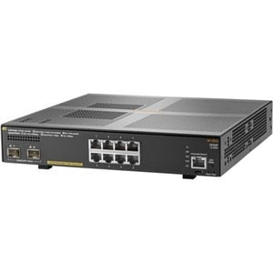 Switch Aruba JL258A 2930F 8 puertos PoE+, 2 SFP+, capa 3