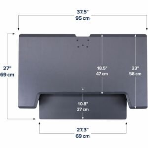 Escritorio sentado-de pie Ergotron 33-406-062 WorkFit-TL, altura ajustable, blanco
