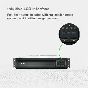 Ups interactiva Apc SMT3000RM2UC 2.88 kVA/2.70 kW, 2U, 8 salidas