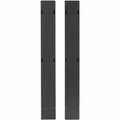 Organizador de cable Apc AR7581A cubierta 42U, negro, paquete x2