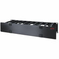 Organizador de cables Apc AR8606 horizontal 2U, negro, para rack