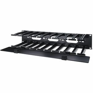 Organizador de cables Apc AR8606 horizontal 2U, negro, para rack