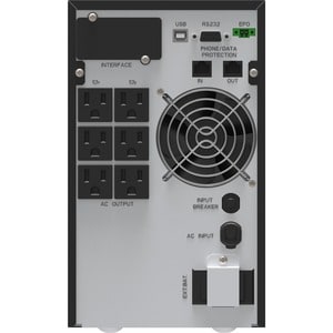 UPS Ablerex AB-ARPLUS1000 1 kVA/900 W, torre, 6 tomas NEMA 5-15R