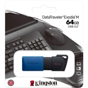 Memoria USB Kingston DataTraveler Exodia M 64GB USB 3.2 Tipo A
