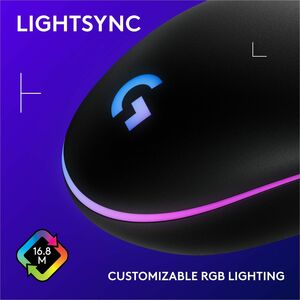 Mouse gamer Logitech G203 910-005790 USB, 6 botones, 8000 dpi