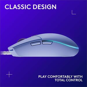 Mouse gamer Logitech G203 910-005851 USB, 6 botones, 8000 dpi, lila