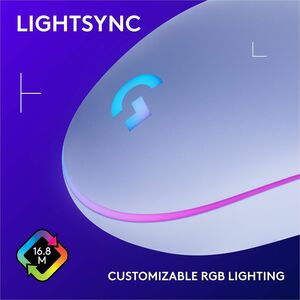 Mouse gamer Logitech G203 910-005851 USB, 6 botones, 8000 dpi, lila