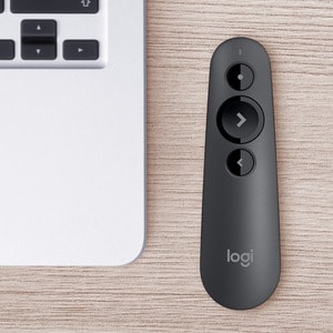 Puntero Logitech 910-006518 R500s láser Bluetooth USB grafito