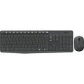 Teclado y mouse Logitech MK235 920-007901 inalámbrico RF USB, negro