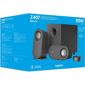 Parlantes Logitech Z407 Bluetooth 40 W RMS USB negros