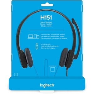 Auriculares Logitech H151 981-000587 estéreo cable 3,5 mm cancelación de ruido