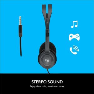 Diadema estéreo Logitech H111 981-000612, accesorio de audio