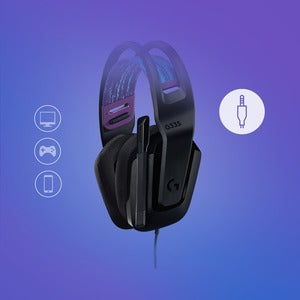 Diadema gaming Logitech G335 981-000977 3,5 mm, estéreo, micrófono