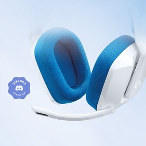 Audífonos gamer Logitech G335, cable 3.5 mm, estéreo, blancos