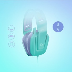 Audífonos gamer Logitech G335 981-001023 cableados, 3.5 mm, 20 Hz a 20 kHz
