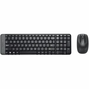 Combo teclado y mouse Logitech MK220 inalámbrico RF 2.4 GHz, USB, negro