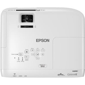 Proyector Epson PowerLite W49 WXGA, 3800 lm, HDMI/USB