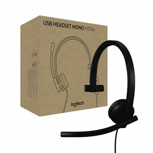 Diadema Logitech H570e 981-000570 USB, mono, micrófono con cancelación